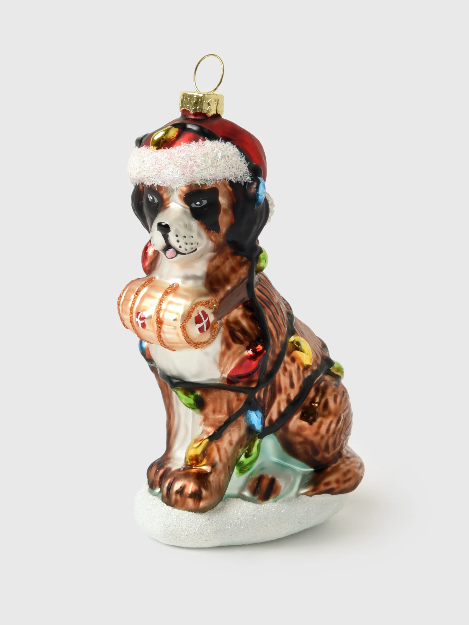 Festive St. Bernard Ornament