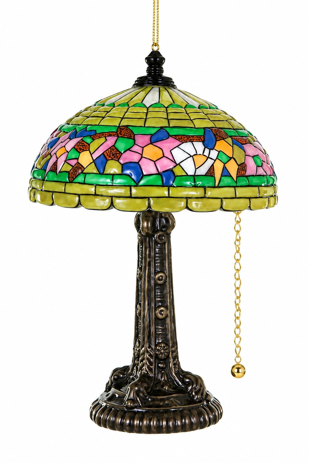 ANTIQUE TIFFANY LAMP ORNAMENT