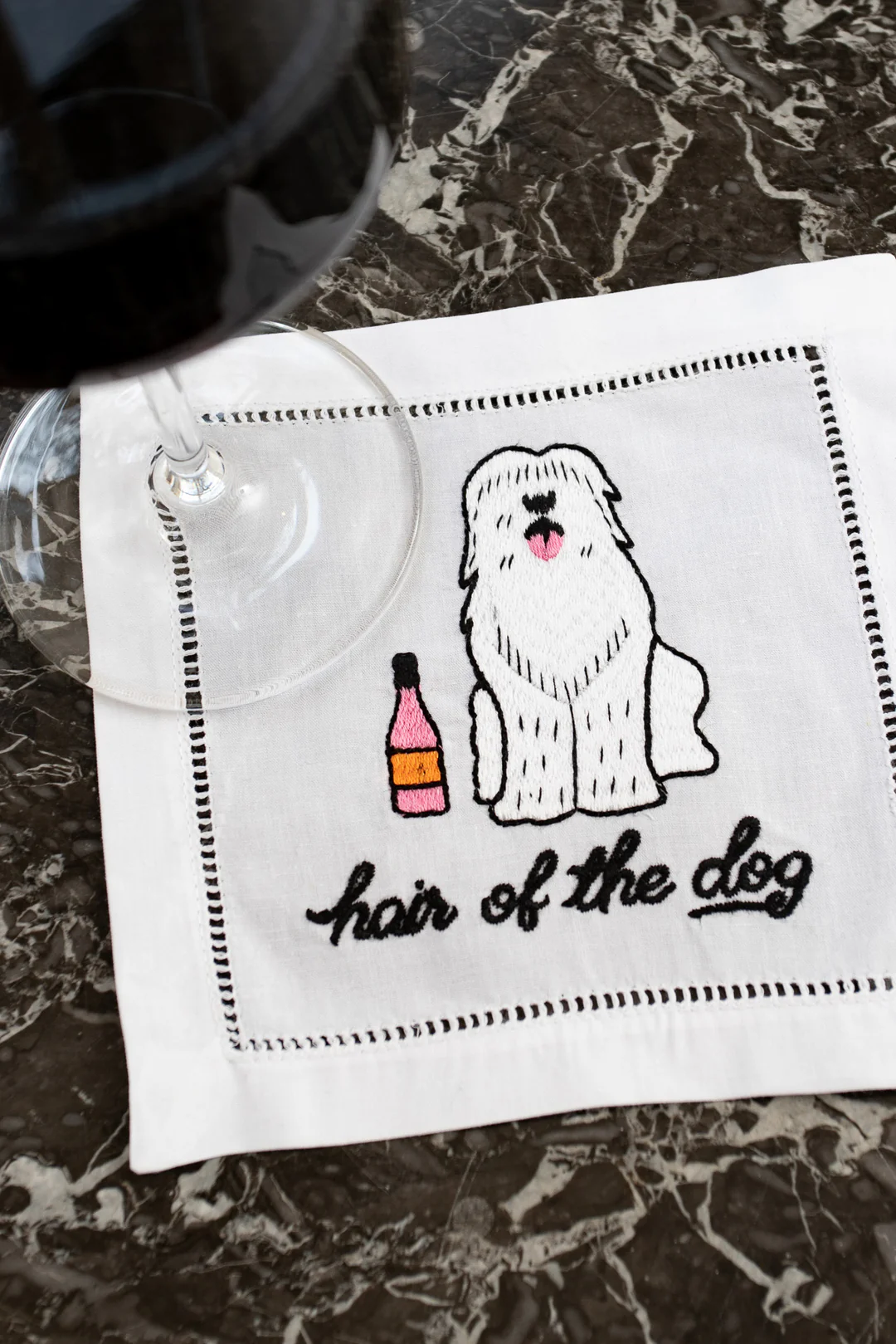 Hair of the Dog Linen Cocktail Napkins