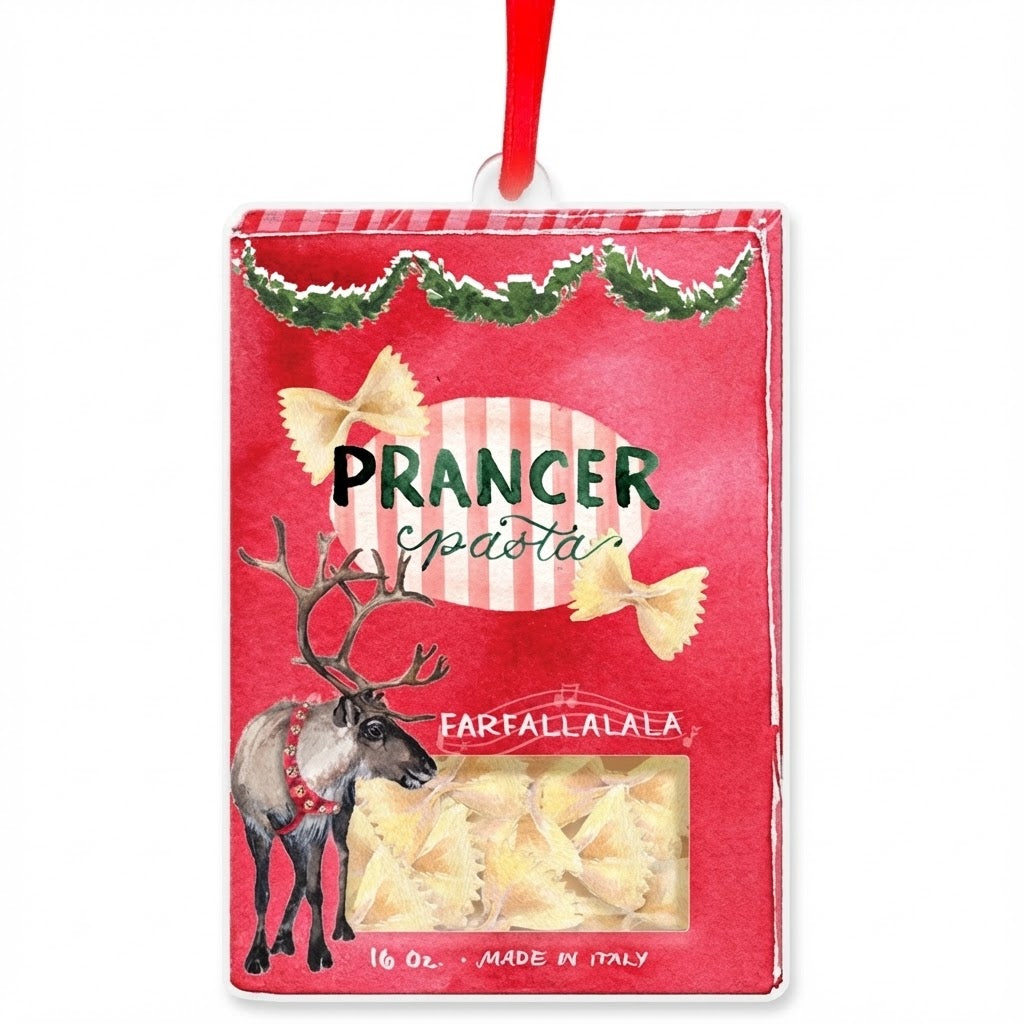 Prancer Pasta Christmas Ornament