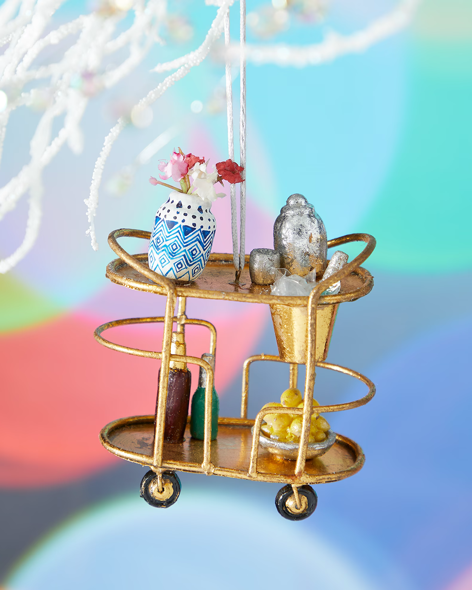 GLAM BAR CART ORNAMENT