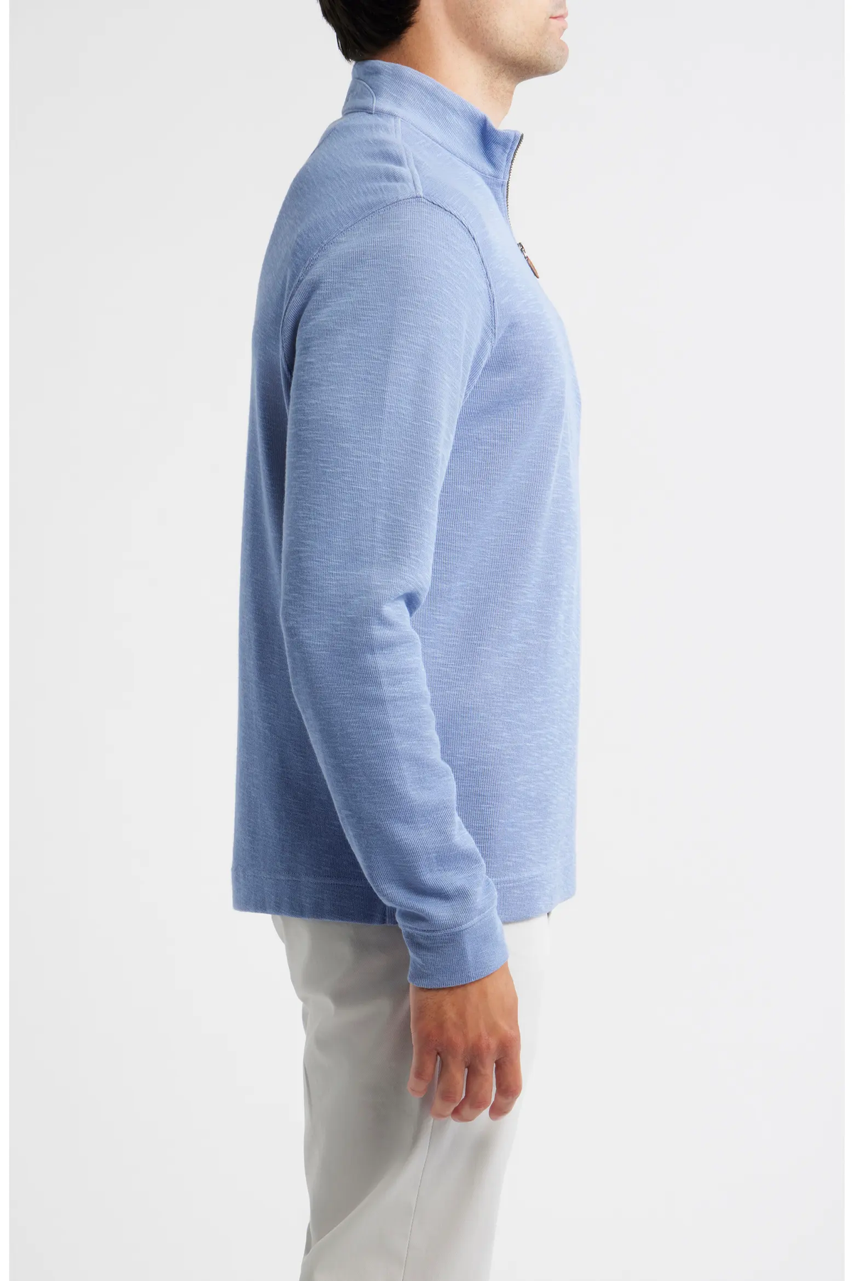 Flame Stitch Quarter Zip Pullover