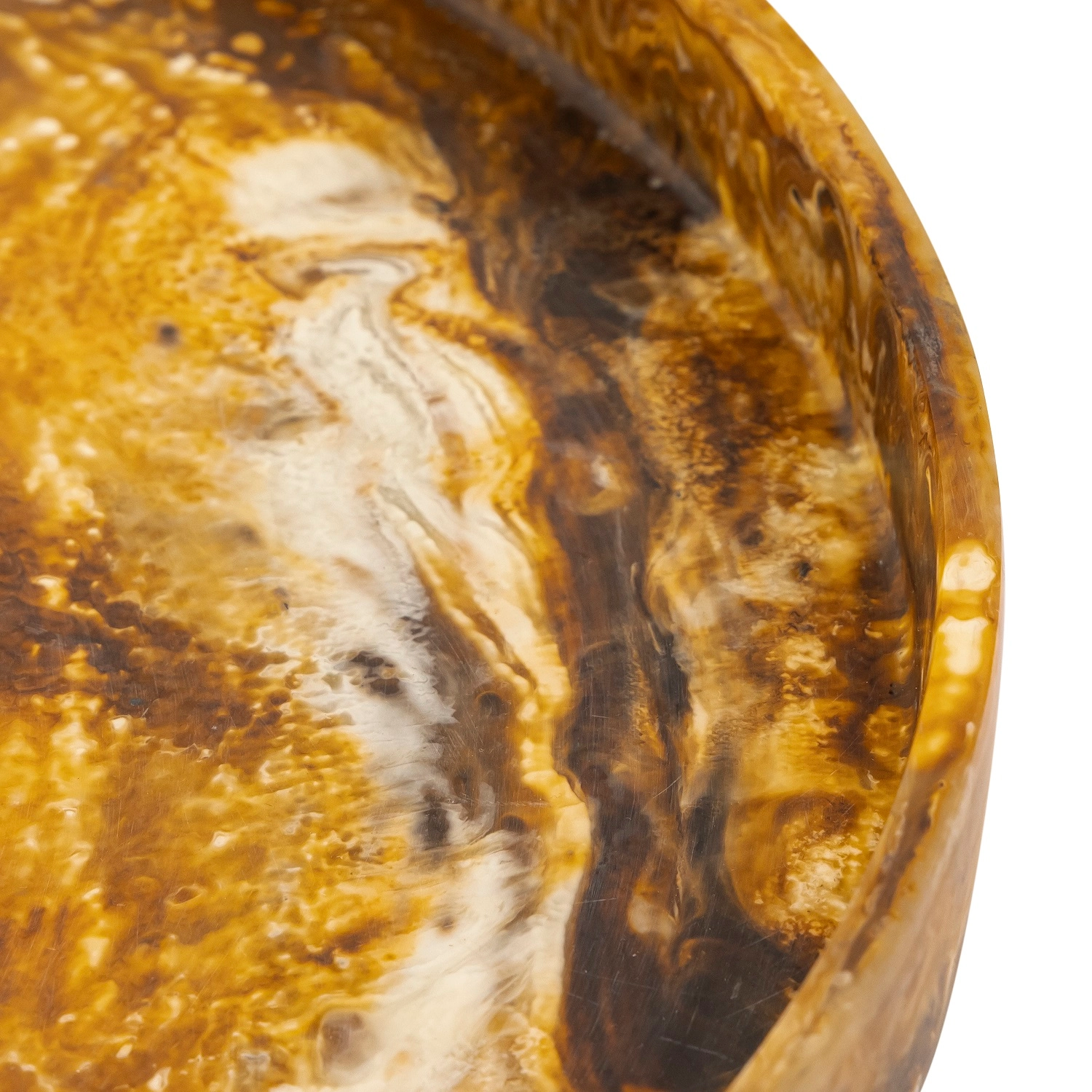 Tortoiseshell Large Round Tray