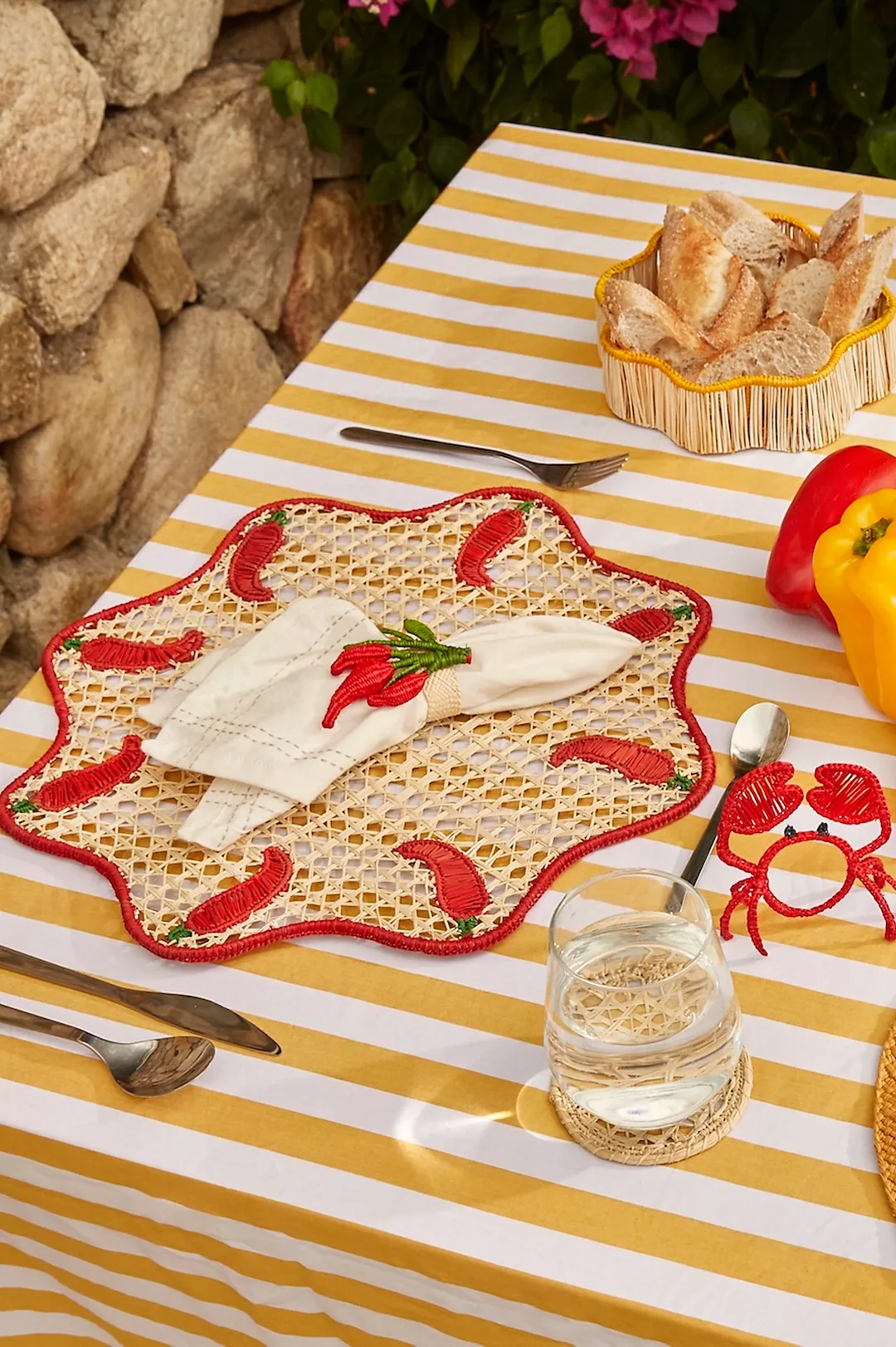 Hot Pepper Napkin Ring Red