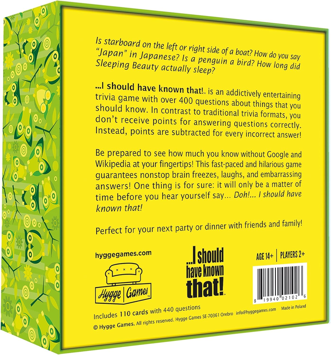 I Should Have Known That!