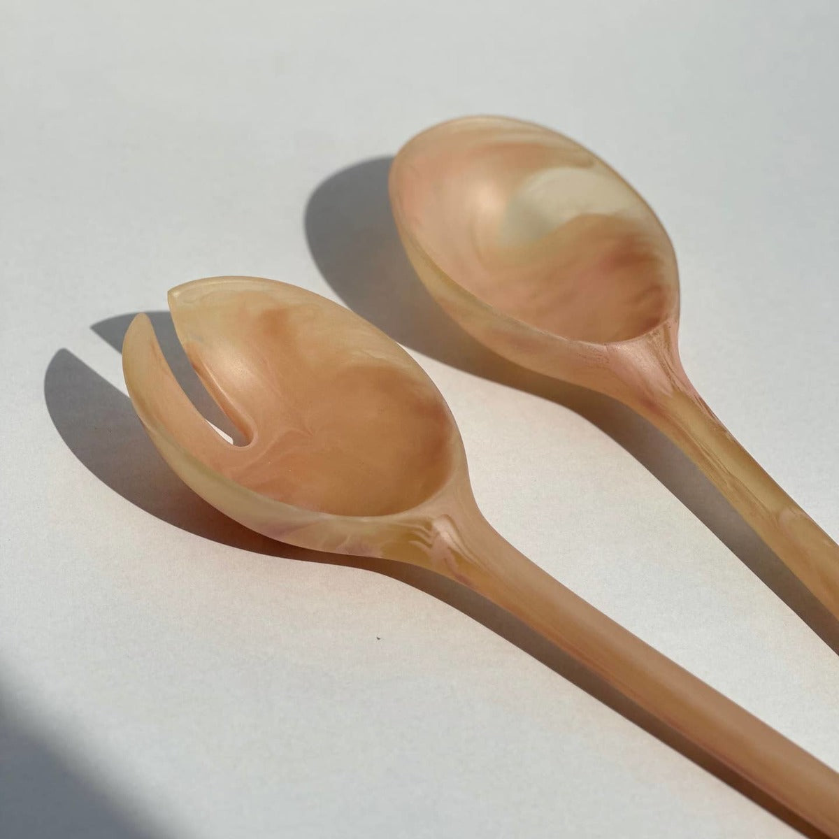 Coral Salad Servers