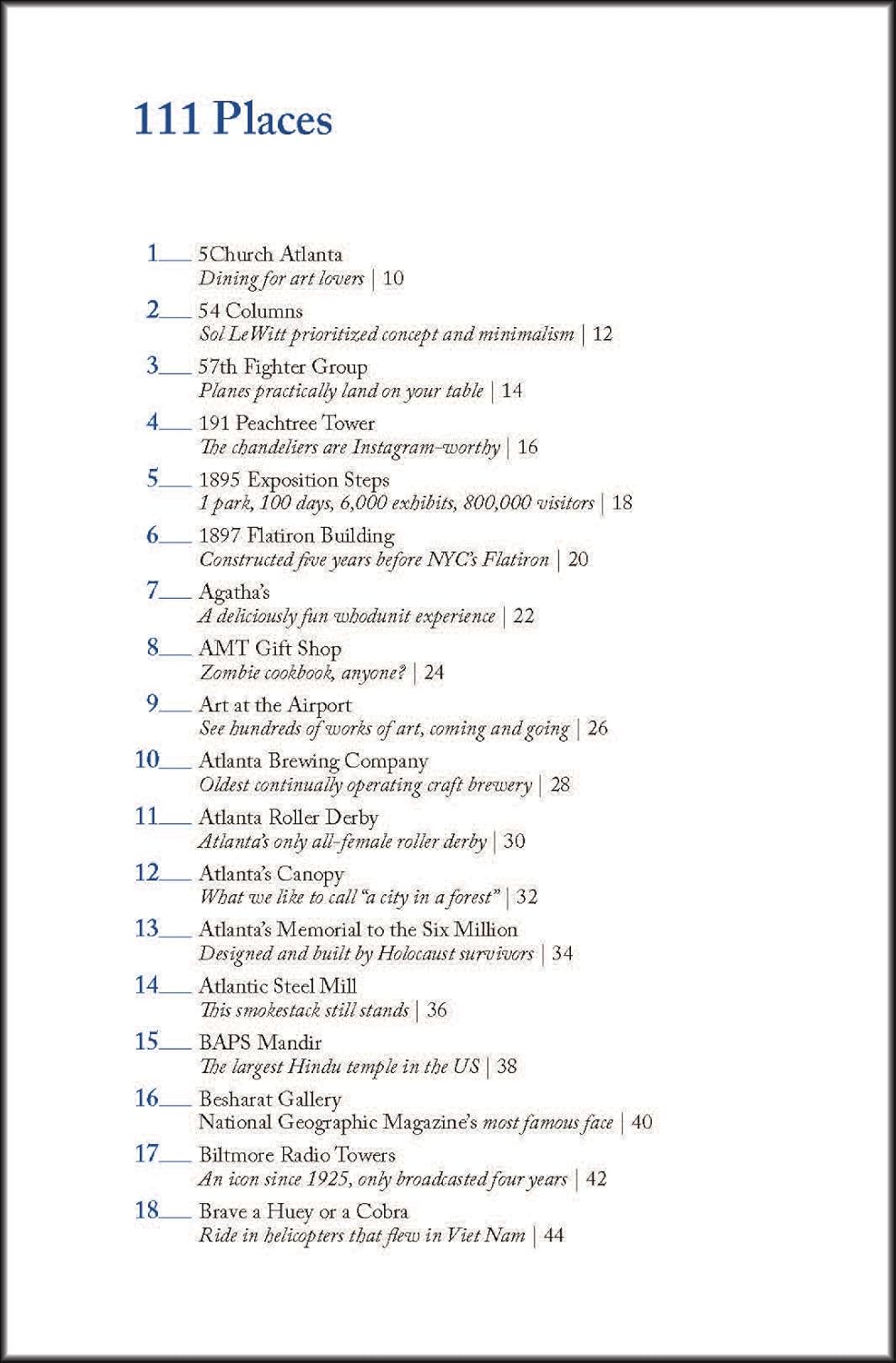 111 Places in Atlanta That You Must Not Miss