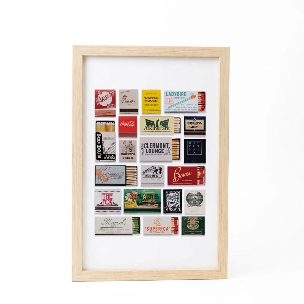 Atlanta Matchbook Collage Poster