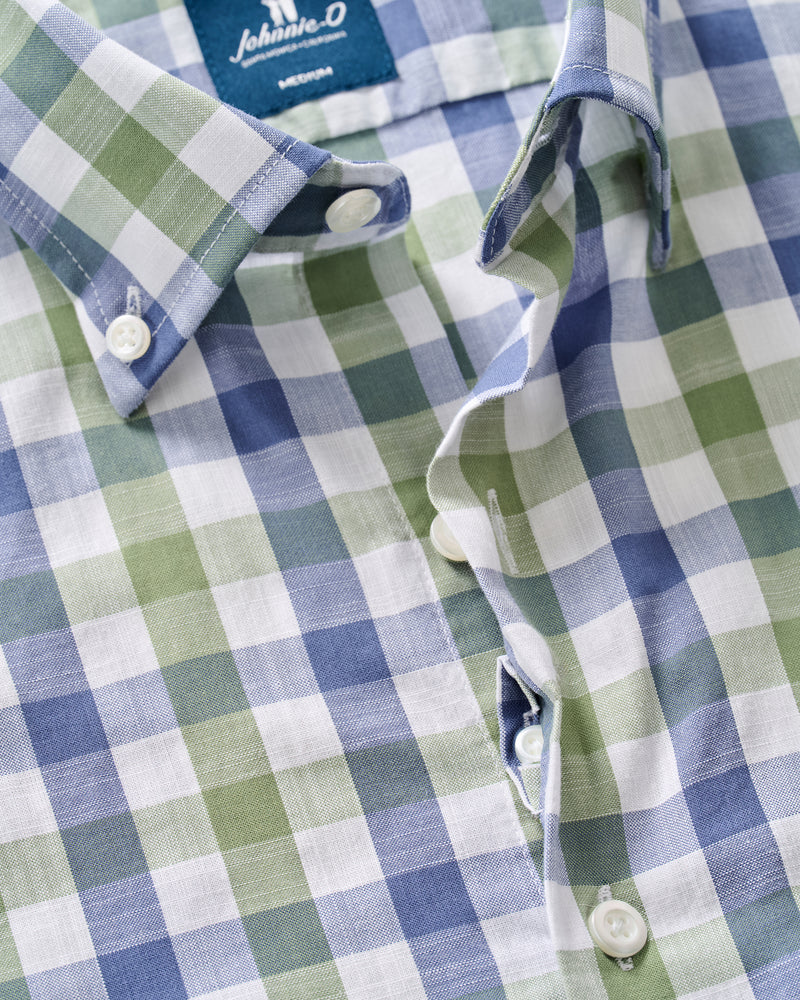 Candlar Check Cotton Button Down Shirt
