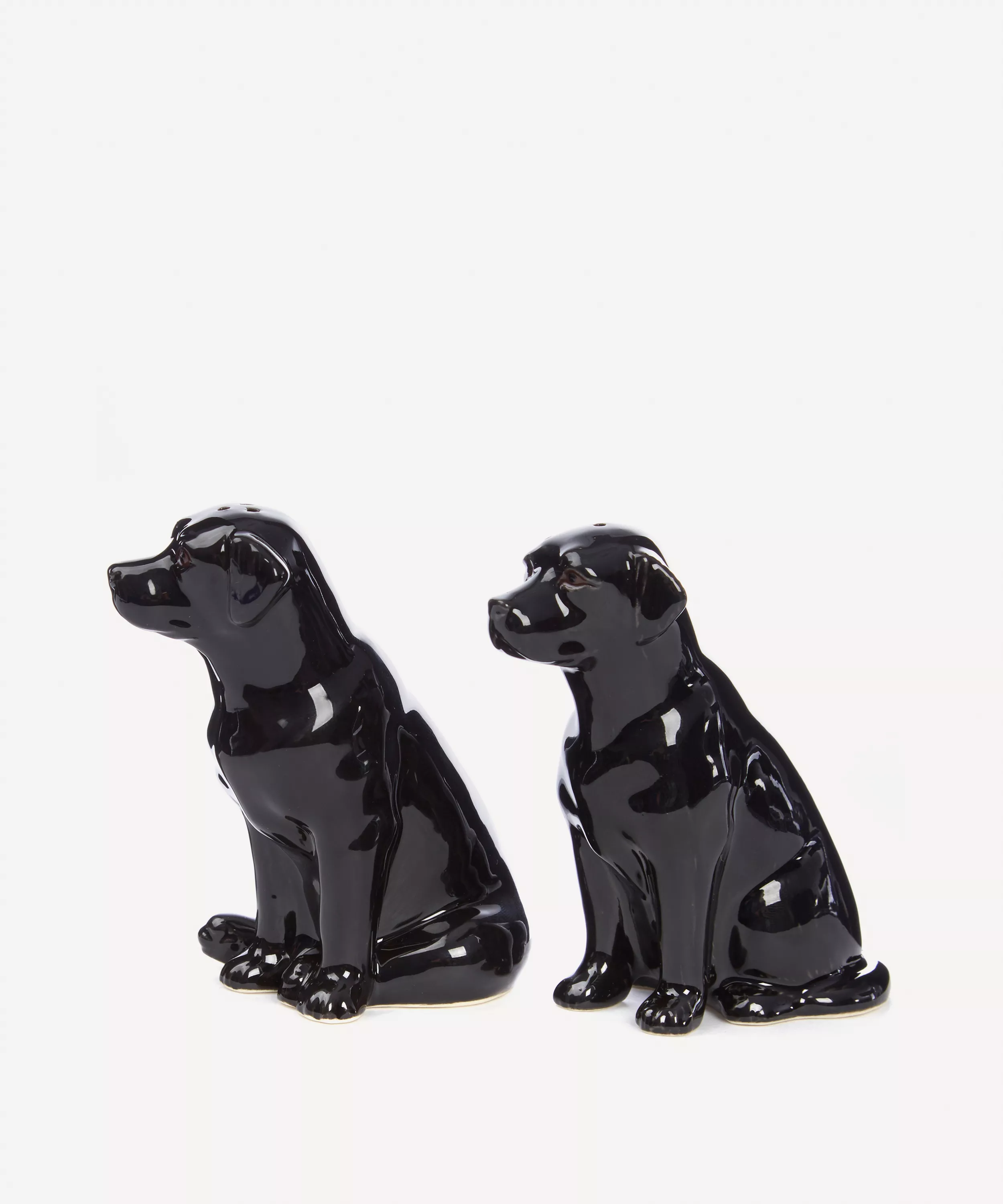 Black Labrador Salt + Pepper Shakers