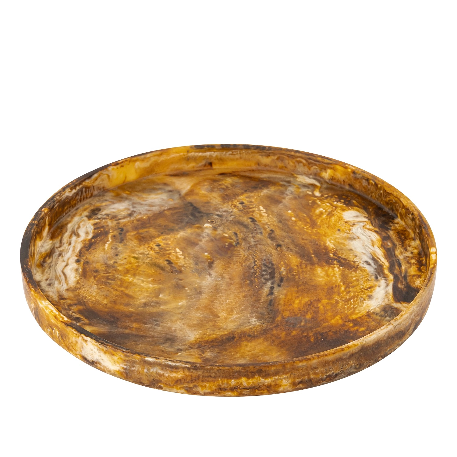Tortoiseshell Large Round Tray