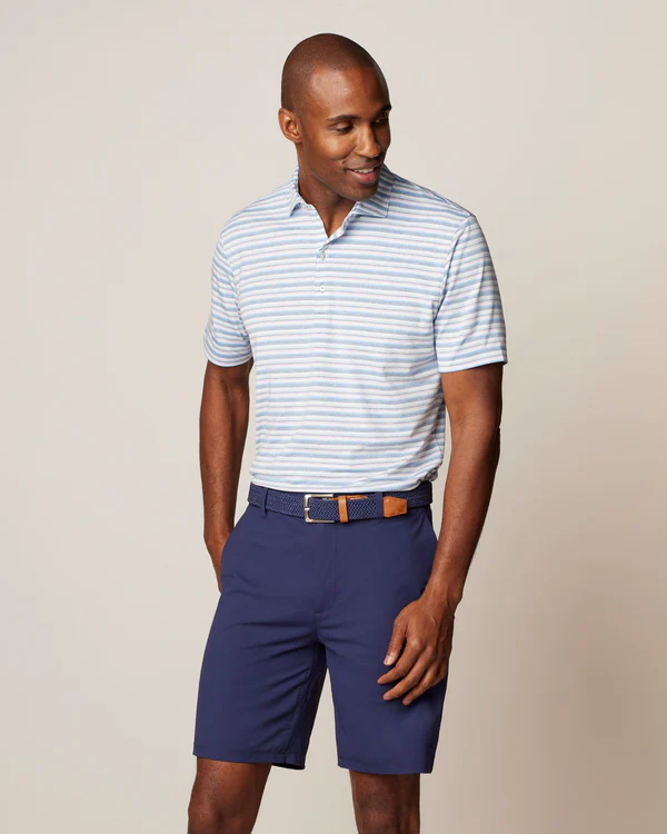 Harty Striped Jersey Performance Polo