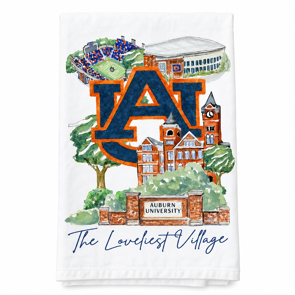 Auburn Landmark Tea Towel