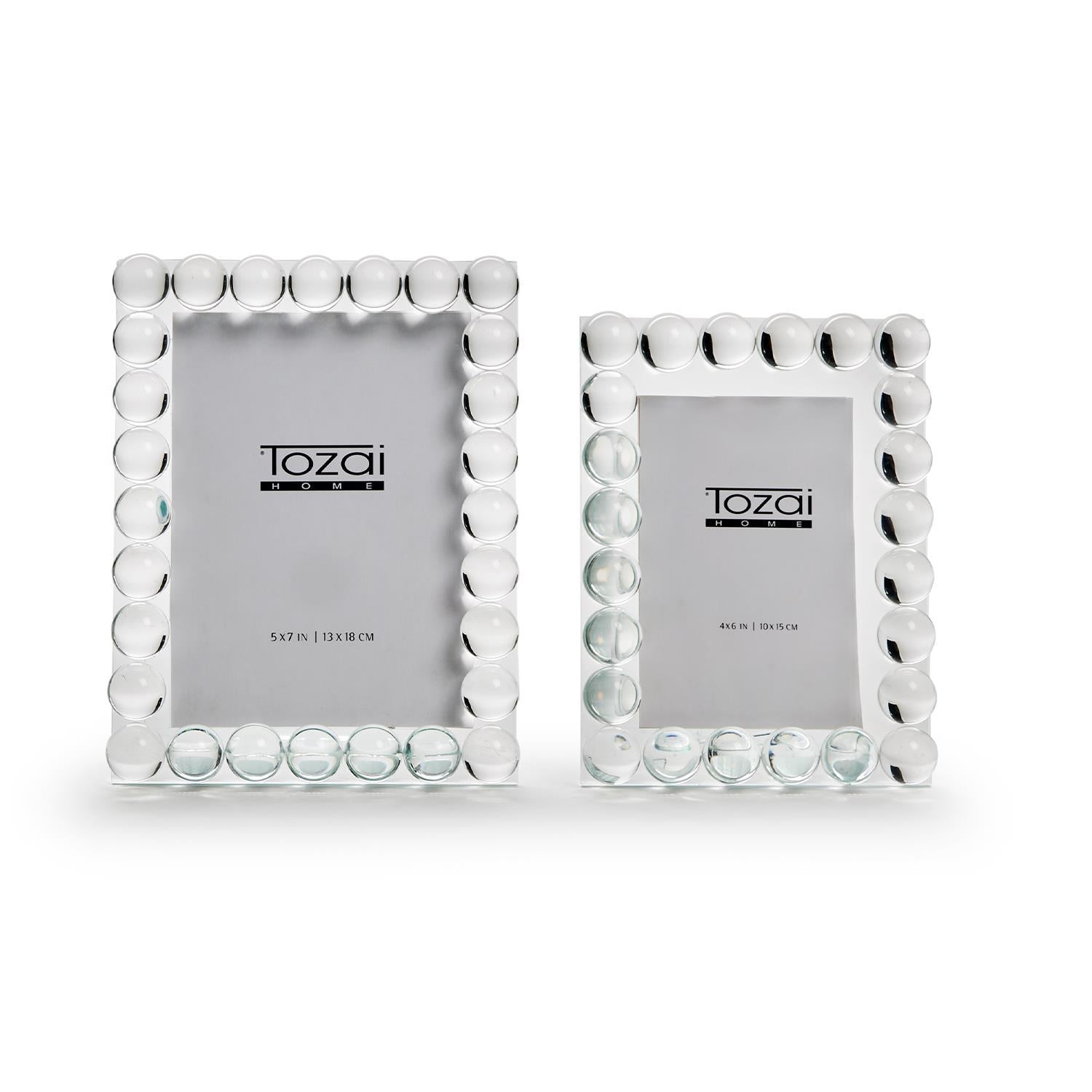 Bubbles Crystal Glass Frame - 4 x 6
