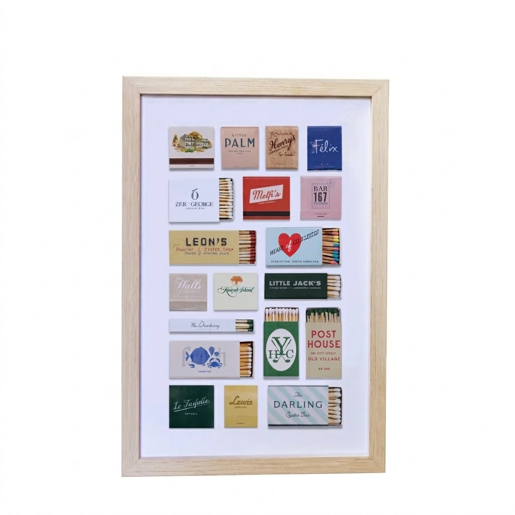 Charleston Matchbook Collage Poster