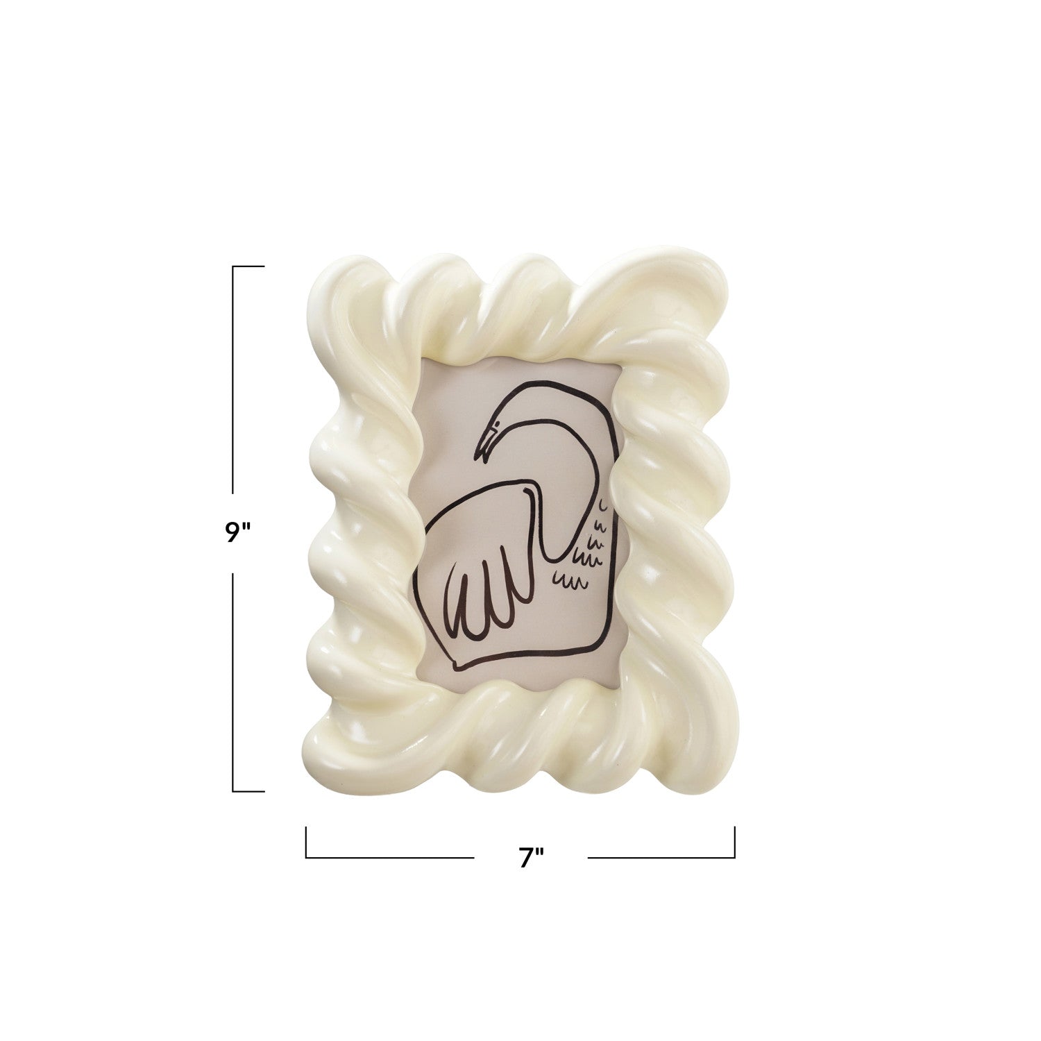 Resin Twisted Photo Frame - 4 x 6