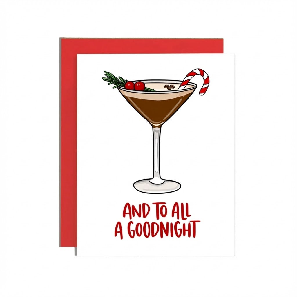 Espresso Martini Holiday Card