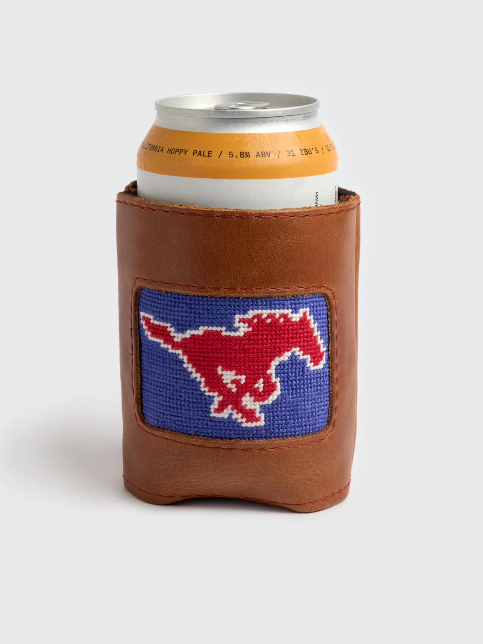 SMU Needlepoint Can Cooler