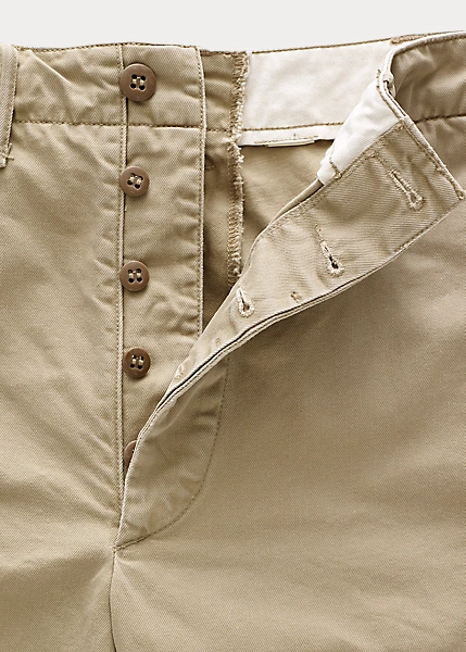 FLAT FRONT PIECE-DYED TWILL OFFICER'S SHORT