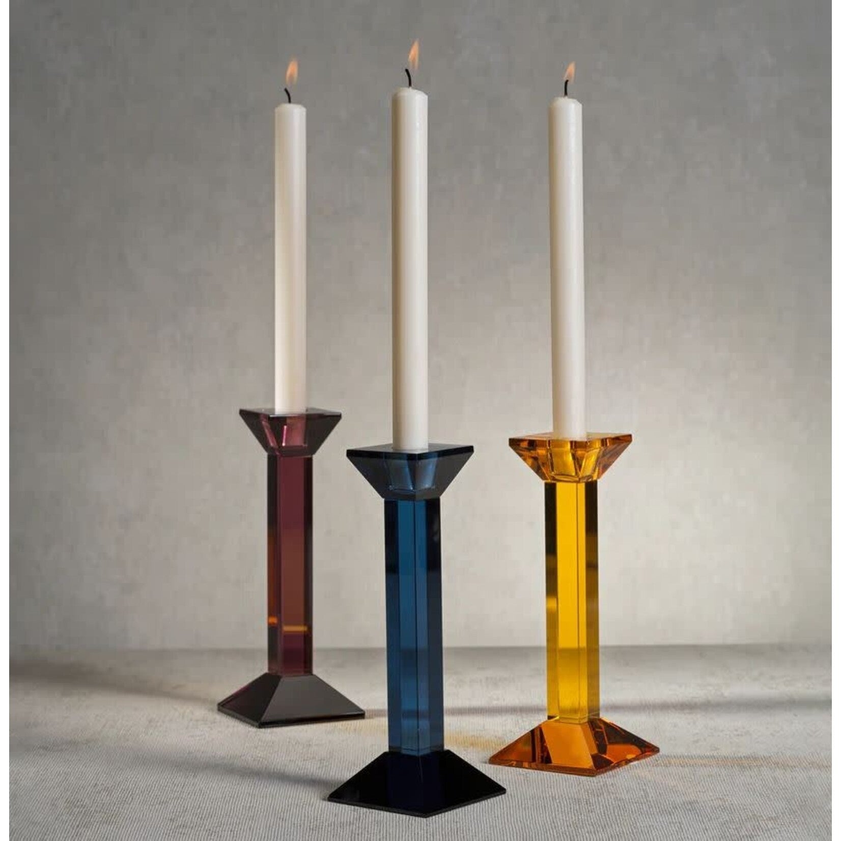 Amethyst Crystal Taper Holder