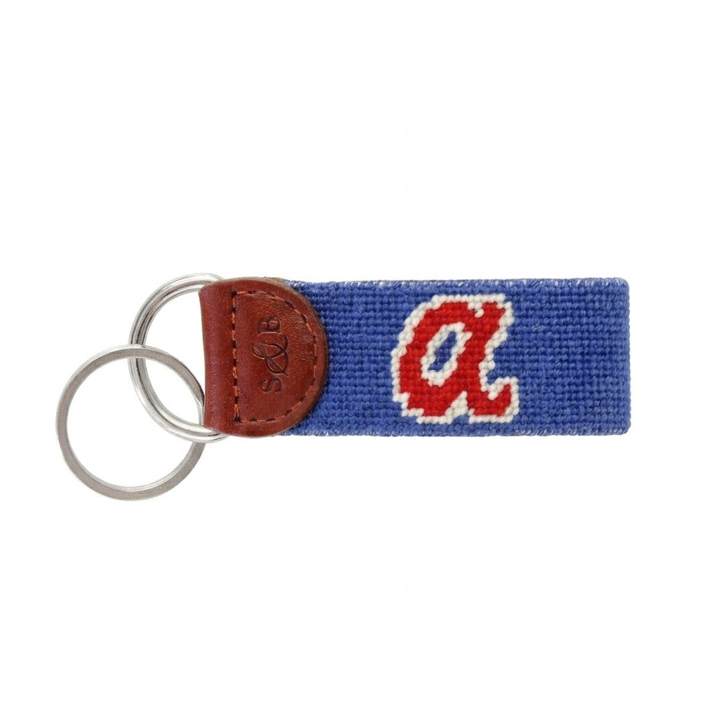 Atlanta Braves Cooperstown Needlepoint Key Fob