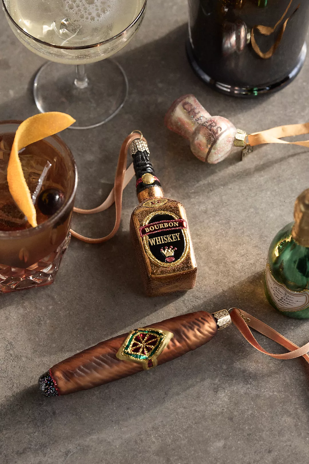 Bourbon Bottle Ornament