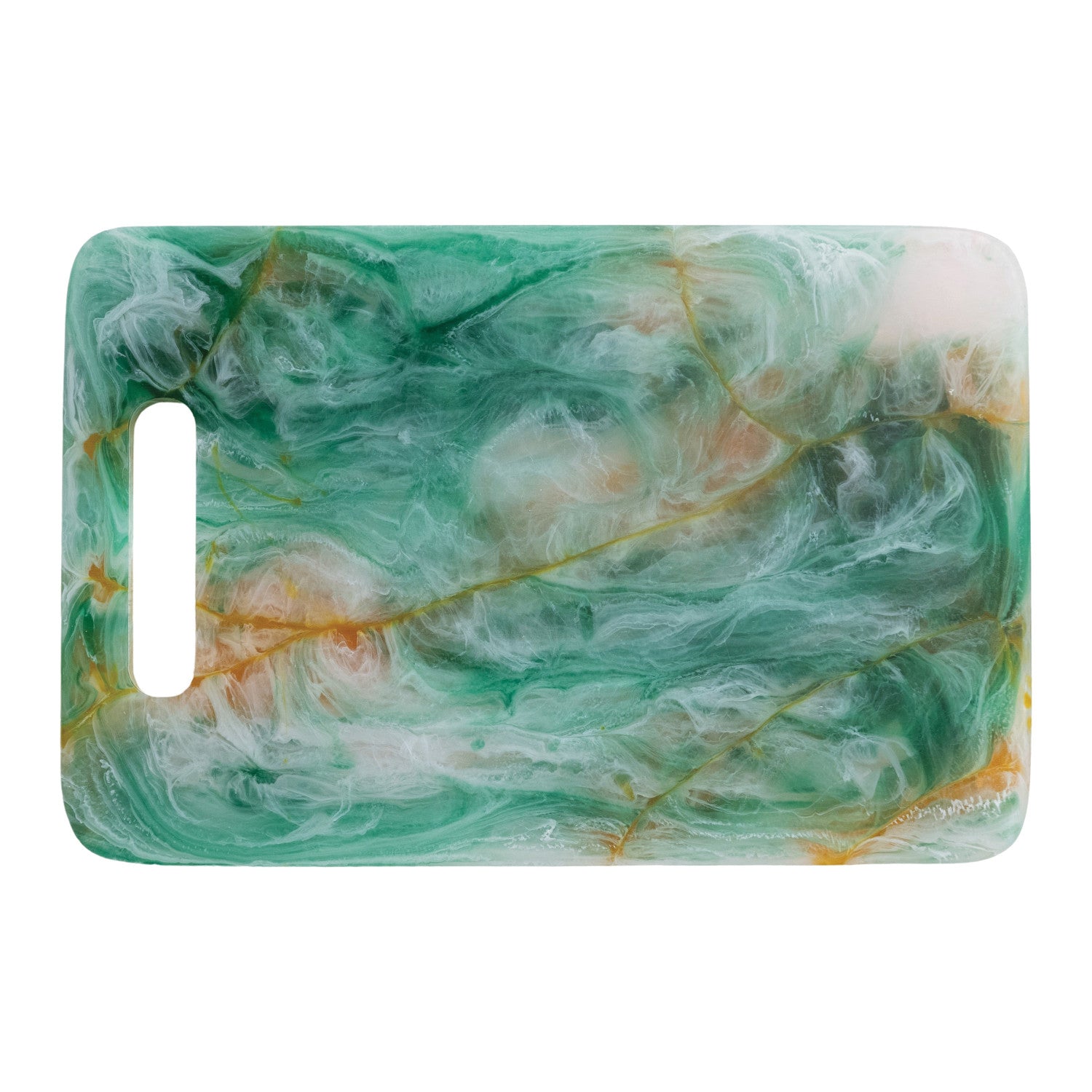 Marbled Resin Cheese Board with Gold Foil