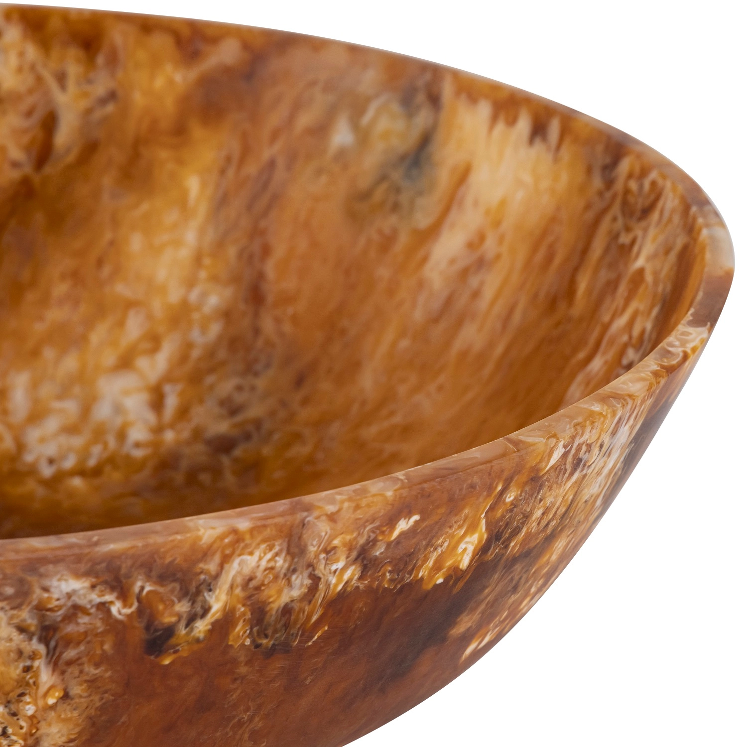 Matte Tortoise Resin Bowl