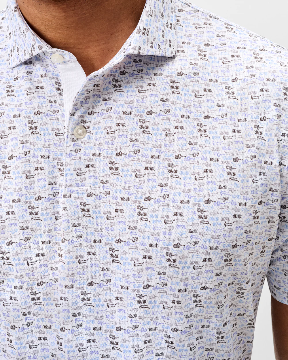 SHADES Performance Mesh Polo