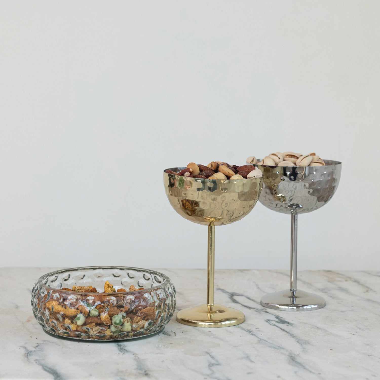 Silver Stainless Steel Coupe Glass
