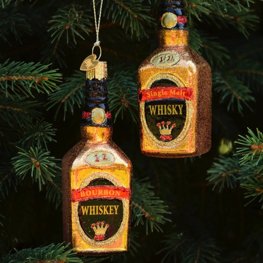 Bourbon Bottle Ornament