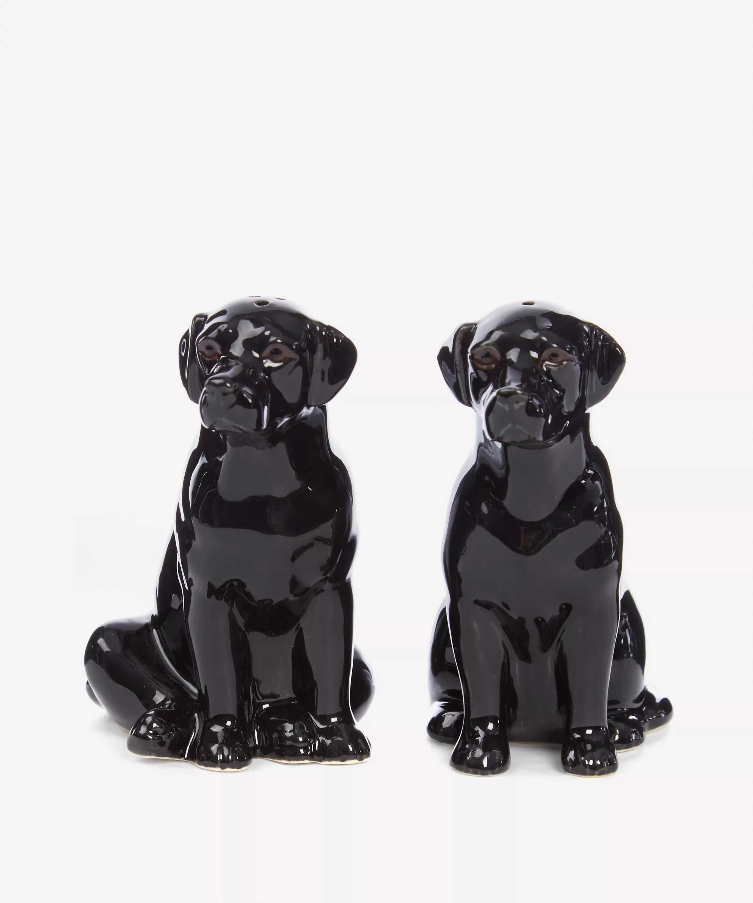 Black Labrador Salt + Pepper Shakers