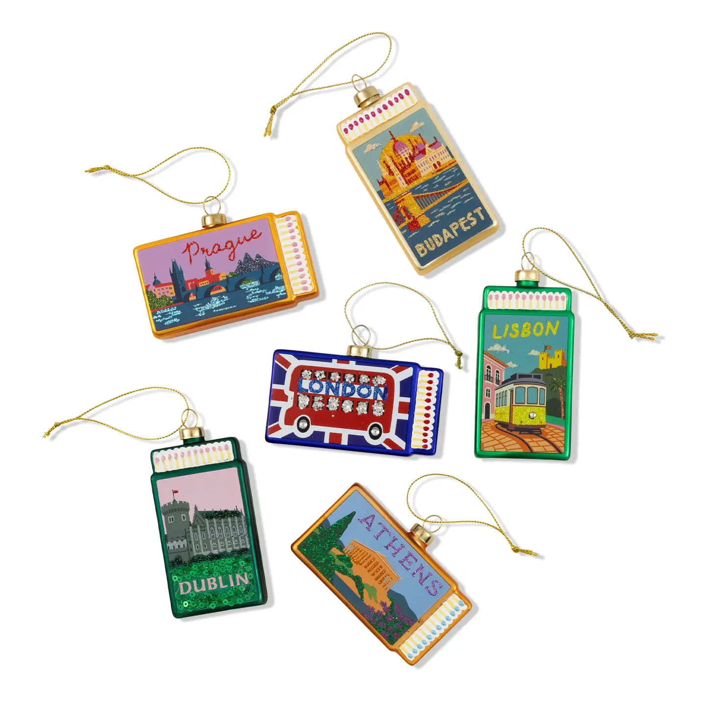 Matchbook Ornament - London