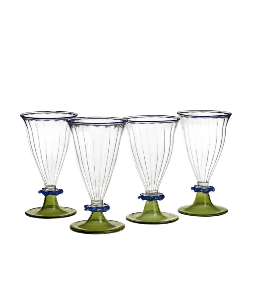 Green Palace Wine Glasses - Set of 4