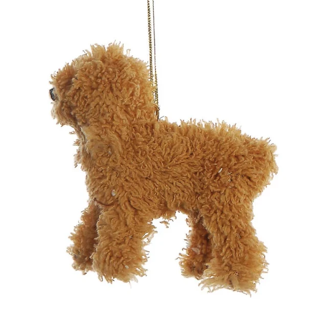 Furry Poodle Ornament