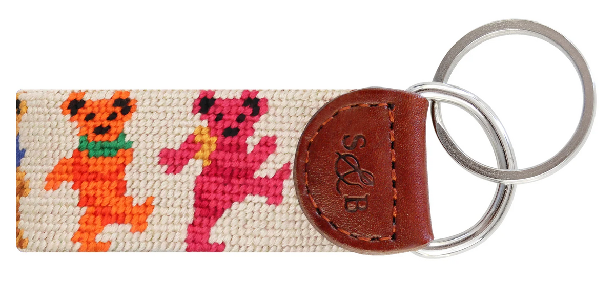 Dancing Bears Key Fob - Oatmeal