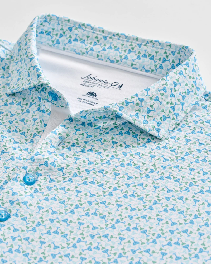 Cocktail Time Performance Mesh Polo
