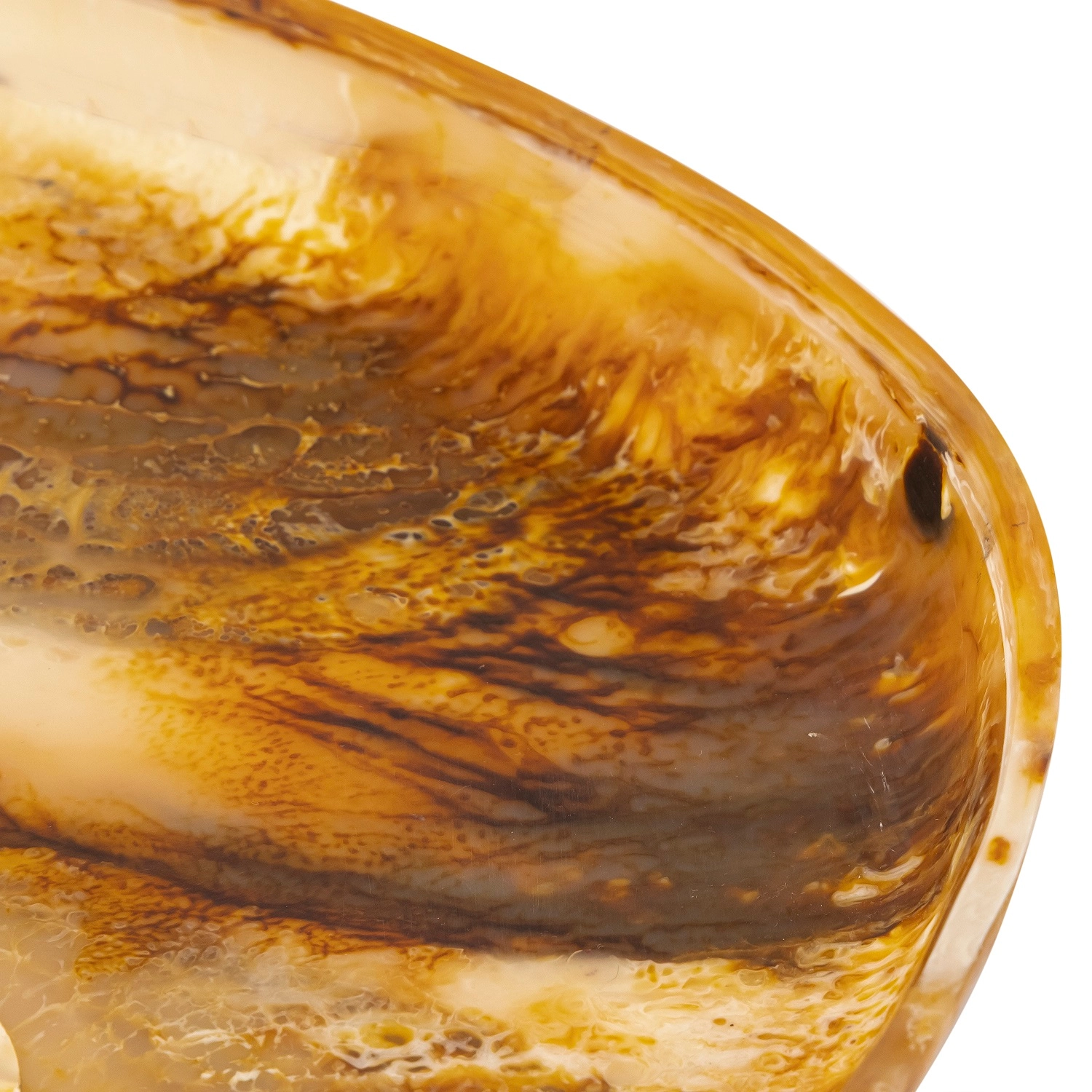 Tortoiseshell Resin Tray Dia 23.6"