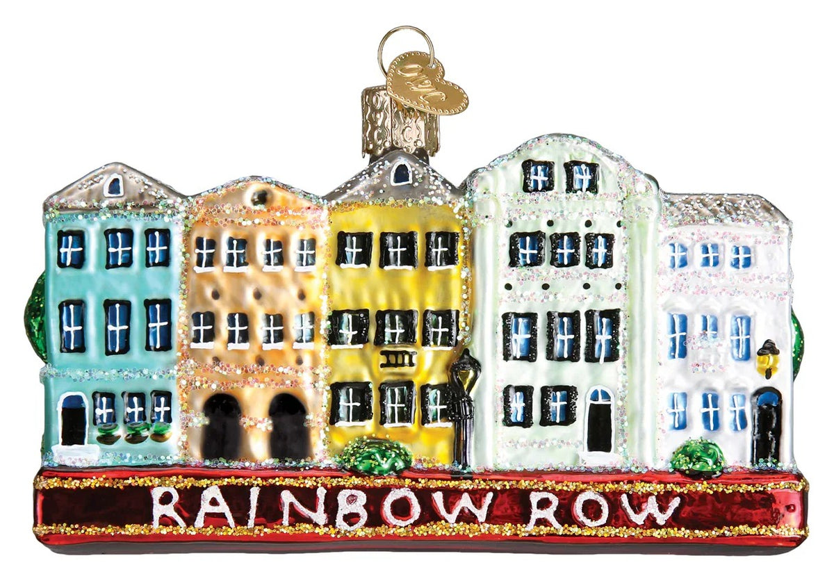 Rainbow Row Ornament