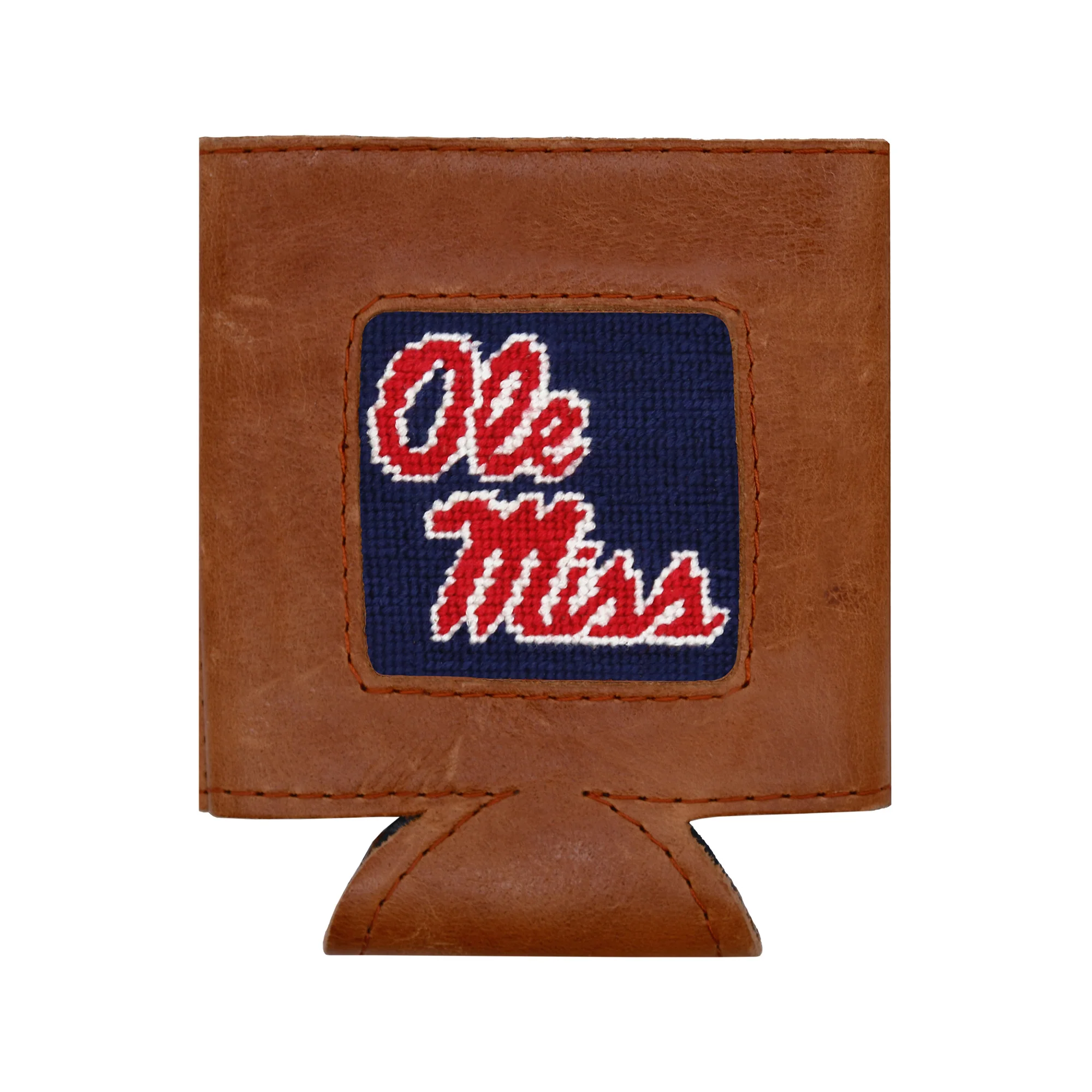 Ole Miss Needlepoint Can Cooler