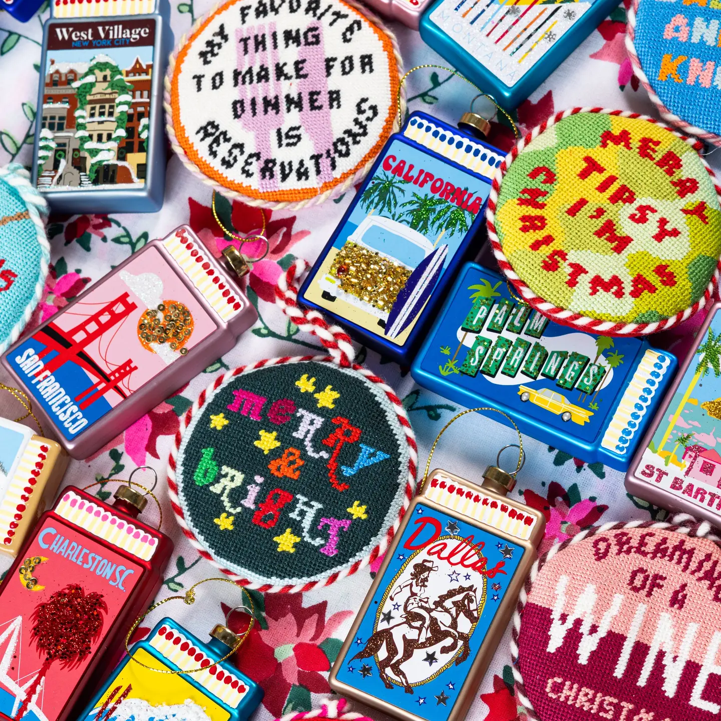 Matchbook Ornament - Palm Springs