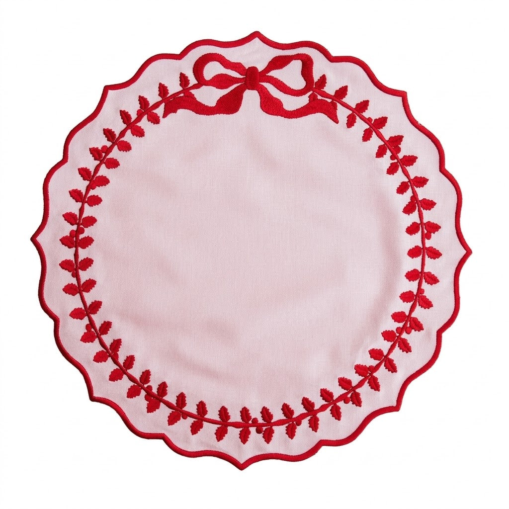Champagne Pink Cotton Placemat