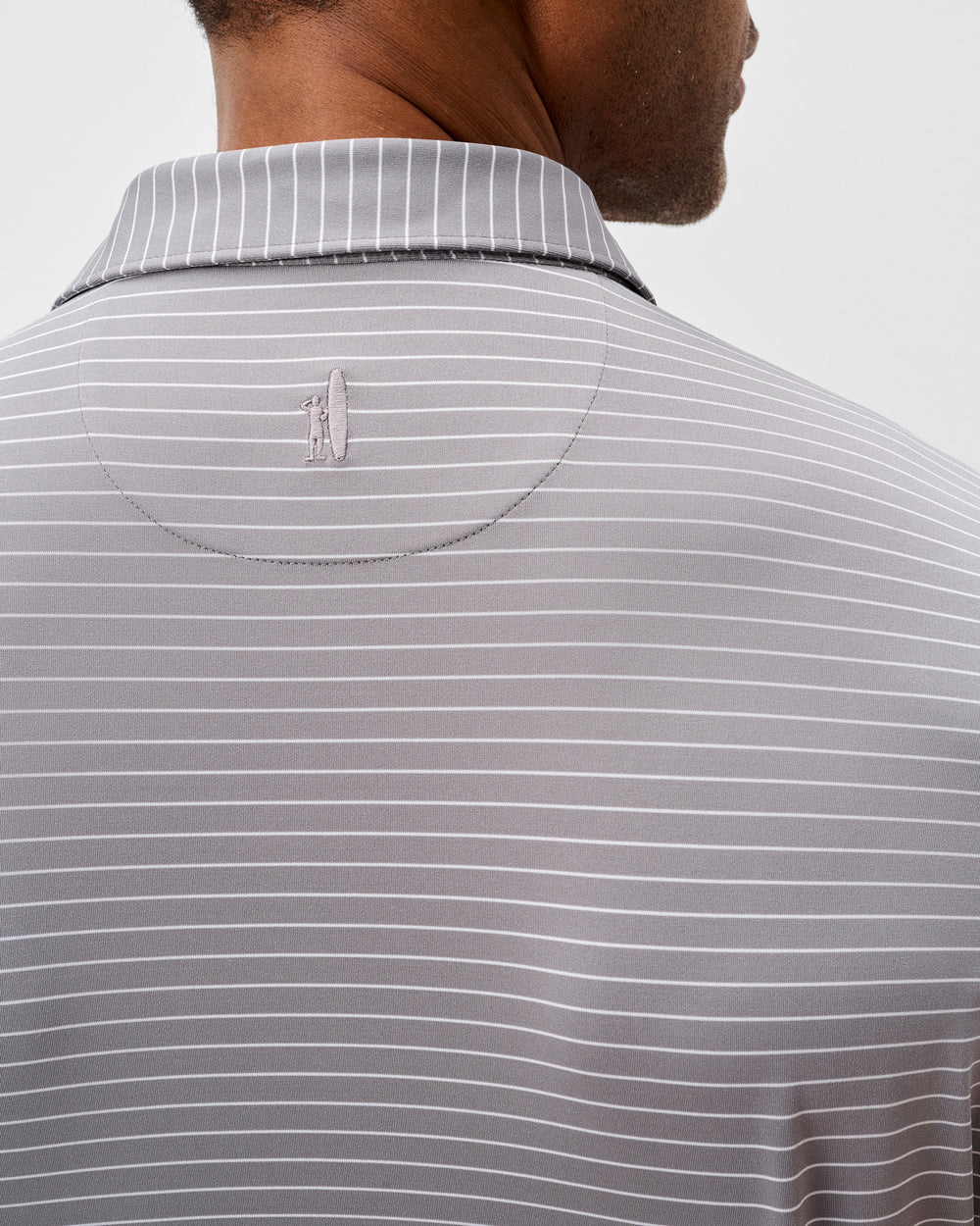 Beau Striped Performance Jersey Polo