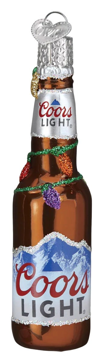 Holiday Coors Light Bottle Ornament