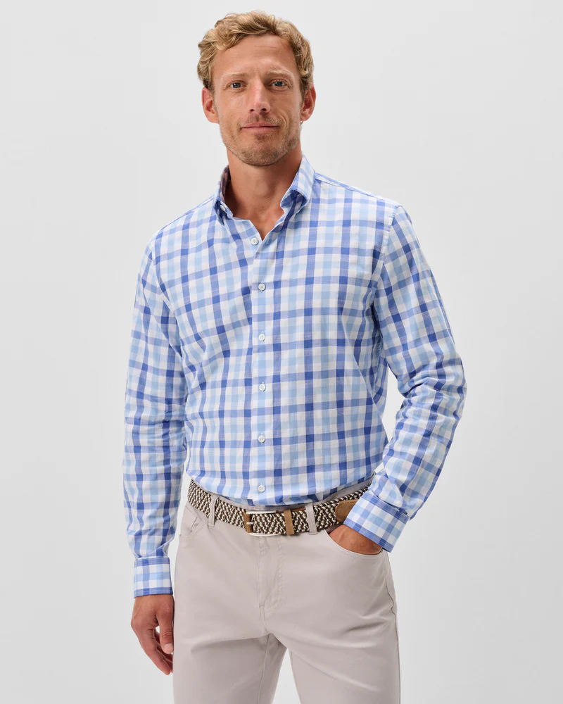 Candlar Check Cotton Button Down Shirt