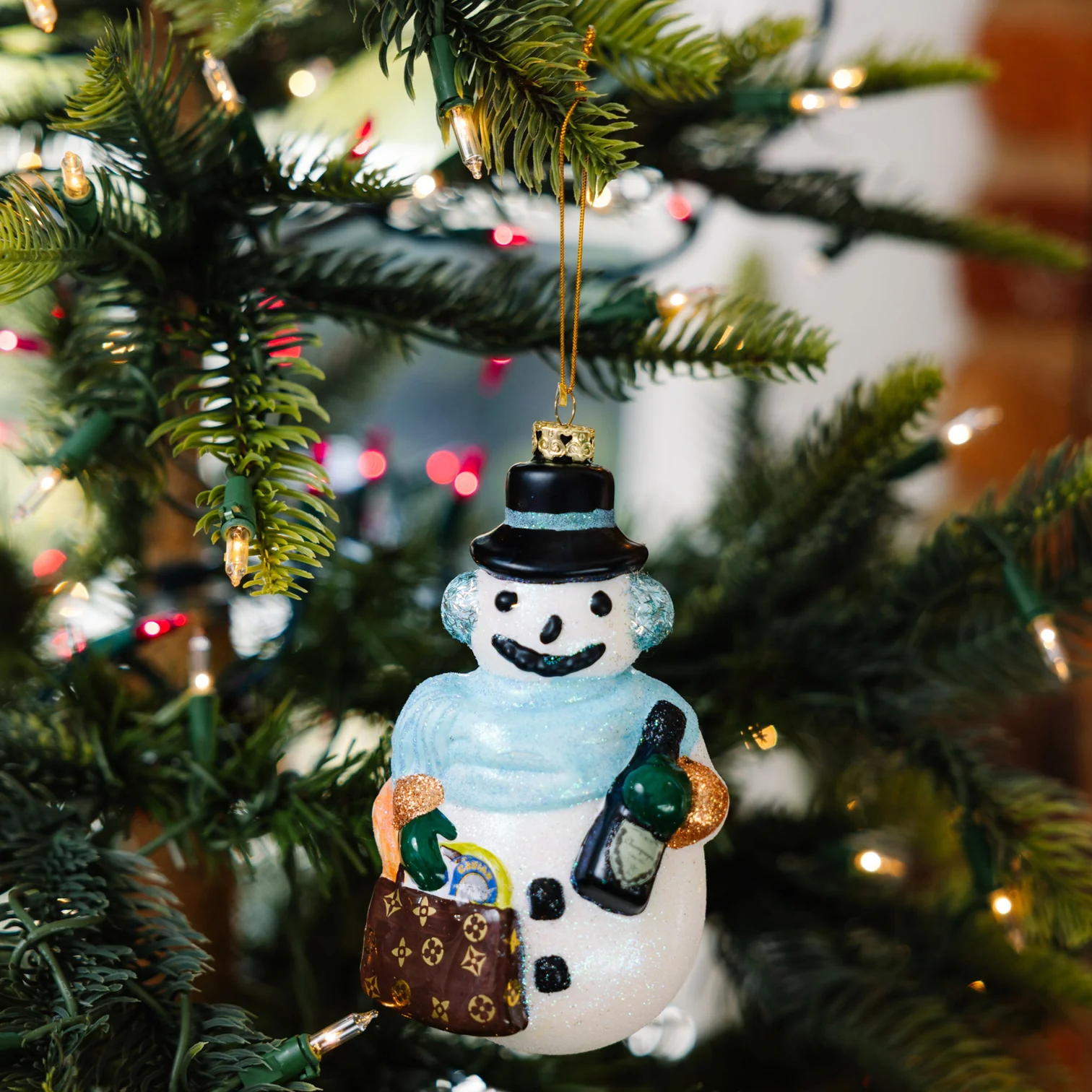 Chic Snowman Ornament