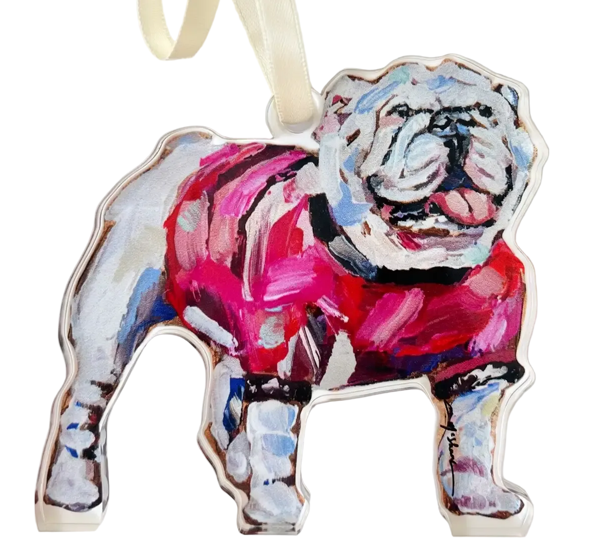 Georgia Bulldogs Acrylic Ornament