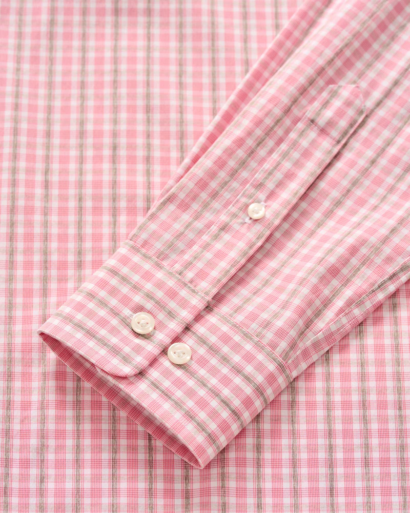 Morse Plaid Everyday Performance Button Down Shirt