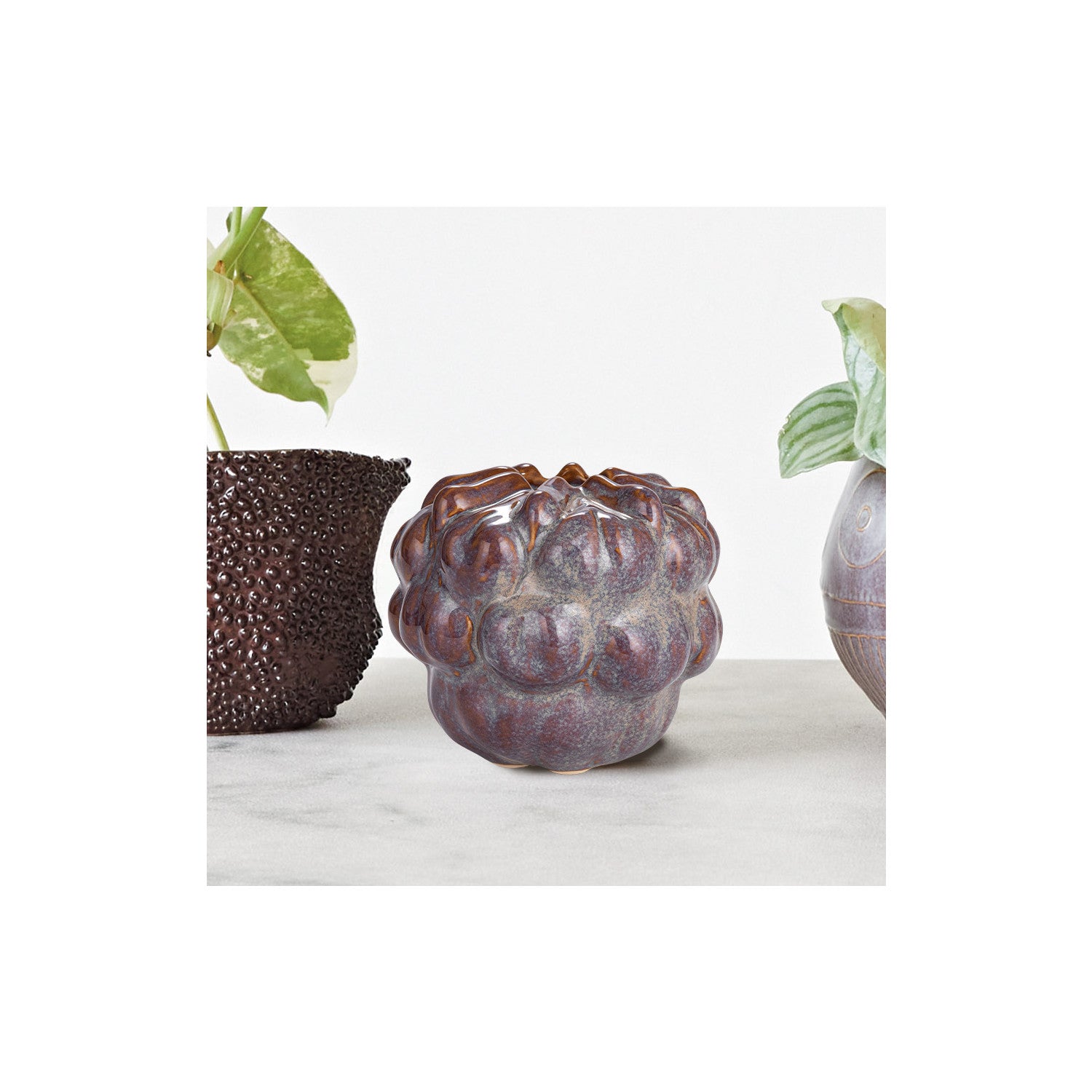 Stoneware Formed Vase