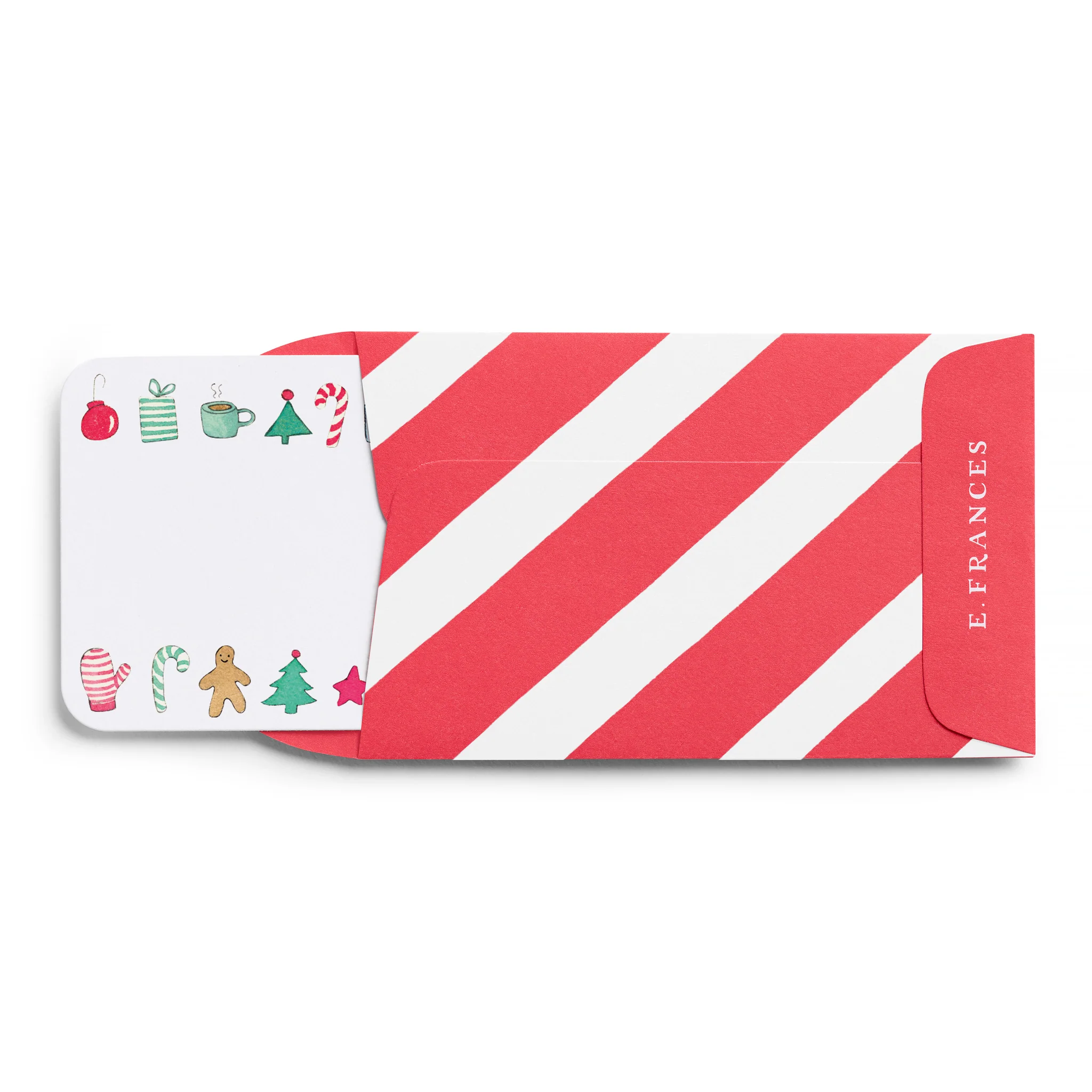 Candy Cane Stripe Little Note Envelopes